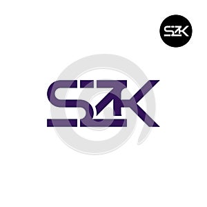 SZK Logo Letter Monogram Design