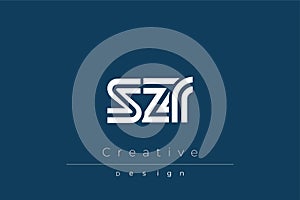 SZR Creative Unique Modern Letter Logo Design