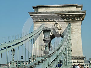 SzÃÂ©chenyi Chain Bridge in Budapest photo