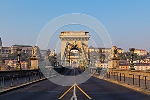 SzÃÂ©chenyi Chain Bridge in Budapest during the Day photo