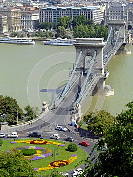 Kette brücke auf der 