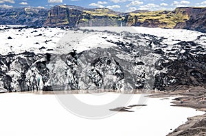 SÃÂ³lheimajÃÂ¶kull Glacier, Katla Geopark, Southern Iceland. photo