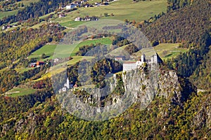 SÃ¤ben Abbey - Monastero di Sabiona, seen from Chiusa.