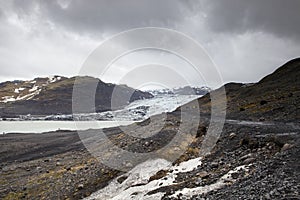 SÃ³lheimajÃ¶kul glacial outlet in Iceland