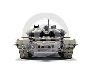 T-90 Main Battle Tank, on white background