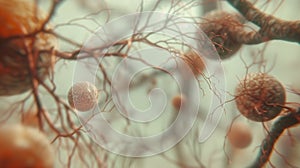 T-cell warriors in microscopic battleground fighting pollen.