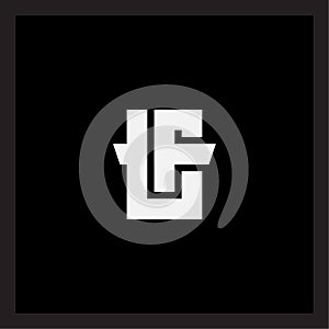 T and F - initials or logo. TF - Vector design element or icon. Monogram or logotype