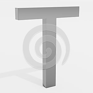 T Letter Render