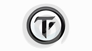 T Letter Round Logo Design