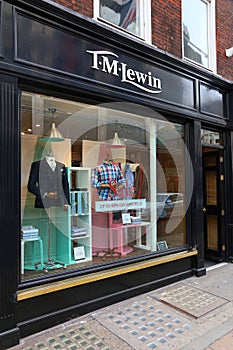 T.M. Lewin fashion shop