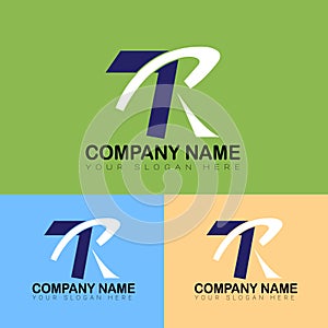 T R Logo design for company, logo branding, unique