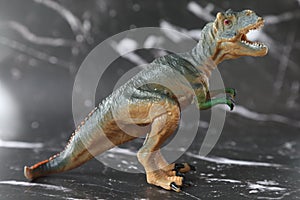 T REX Dinosaurs model on black background