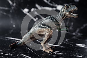 T REX Dinosaurs model on black background