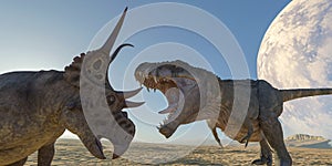 T-rex vs diabloceratops