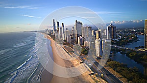 Surfers Paradise is a seaside resort on Queensland`s Gold Coast in eastern Australia. photo