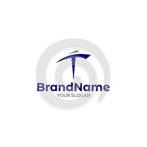 T Ship Logo Design Vector