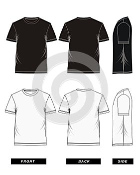 T-shirt black white