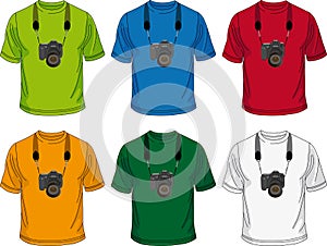 T-shirt with camera