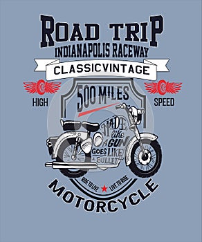 T-shirt Design Road Trip Indianapolis Raceway