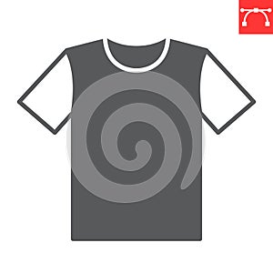T-shirt glyph icon