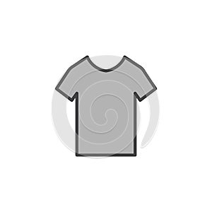 T shirt icon in colored version
