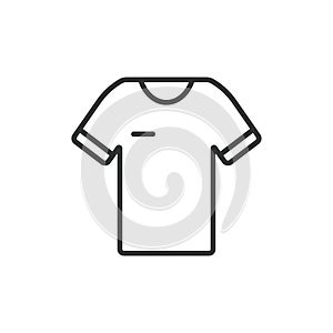 T-shirt icon line design. Tshirt, icon, cotton, men s, casual, apparel, clothing vector illustrations. T-shirt