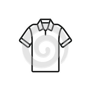T-shirt icon line design. Tshirt, icon, cotton, men s, casual, v-neck, apparel, clothing vector illustrations. T-shirt