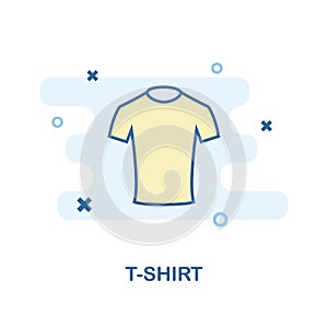 T-Shirt icon. Monochrome style design from clothes icon collection. UI and UX. Pixel perfect t-shirt icon. For web design, apps, s