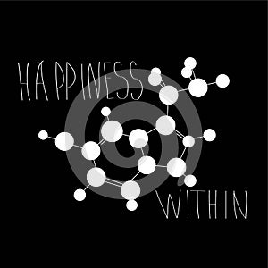 T-shirt logo endorphin molecule photo