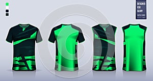 T-shirt mockup, sport shirt template design for soccer jersey, football kit. Tank top for basketball jersey.