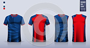 T-shirt mockup, sport shirt template design for soccer jersey, football kit. Tank top for basketball jersey.