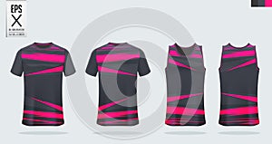 T-shirt mockup, sport shirt template design for soccer jersey, football kit. Tank top for basketball jersey and running singlet.