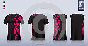 T-shirt mockup, sport shirt template design for soccer jersey, football kit. Tank top for basketball jersey, running singlet.