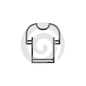 T-shirt outline icon