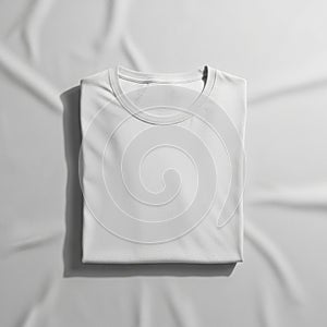 T-shirt is plain without any designs or patterns, showcasing a