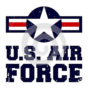 T-shirt print design U.S. Air Force