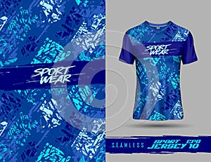 T-shirt seamless template designs for extreme sports background, racing jersey design, soccer jersey