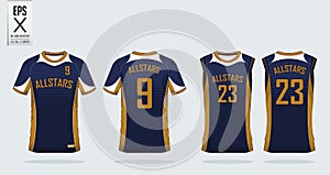 T shirt sport design template for soccer jersey, football kit