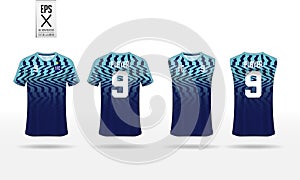 T-shirt sport mockup template design for soccer jersey, football kit and tank top for basketball jersey.