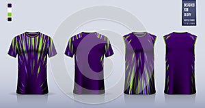 T-shirt sport mockup template design for soccer jersey, football kit and tank top for basketball jersey.