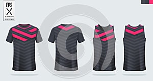 T-shirt sport mockup template design for soccer jersey, football kit, tank top for basketball jersey and running singlet.