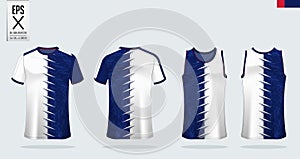 T-shirt sport mockup template design for soccer jersey, football kit, tank top for basketball jersey and running singlet.