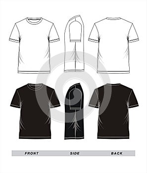 T-shirt templates vector photo