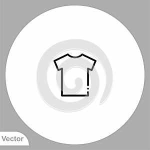 T-shirt vector icon sign symbol