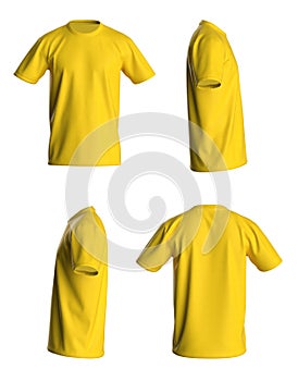 T-Shirt Yellow Template