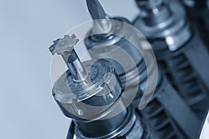 The T-slot tool in the tool magazine of machining center