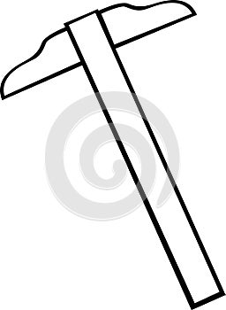 T-square ruler vector illustration
