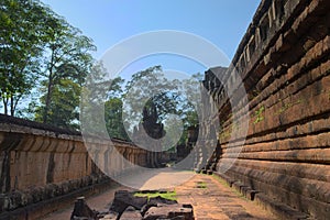 Ta Keo temple-mountain, a khmer temple built in the 10th century located in the Angkor complex near Siem Reap, Cambodia. Southern