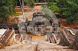 Ta Keo temple from top, Angkor, Cambodia.