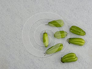 Ta-ling Pling fruit on the floor